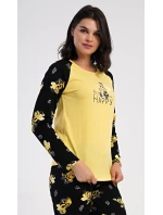 Dámské pyžamo dlouhé Včelka