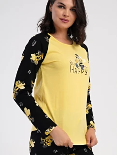 Dámské pyžamo dlouhé Včelka