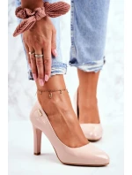 Dámské lodičky Lakované béžové Sergio Leone Campbell