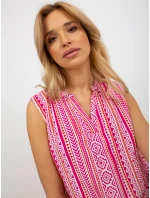 Halenka D73771R11115A bílá a růžová