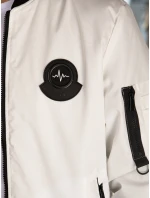 Pánská přechodná bunda bomber béžová FashionStreet TX5028