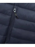 Tmavě modrá dámská prošívaná bunda pro přechodné období (16M9101-215)