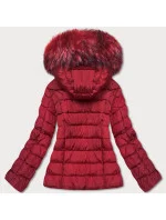 Červená krátká dámská zimní bunda (YP-20091-8) Červená krátká dámská zimní bunda (YP-20091-8)