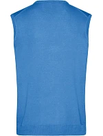 Daiber JN 657 Pánská svetrová vesta s výstřihem do V 02.0657 glacier blue