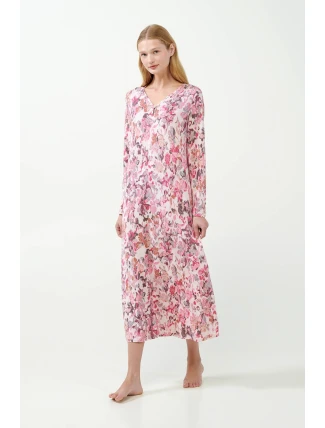 Vamp - Dlouhá květinová noční košile 21044 - Vamp Vamp - Dlouhá květinová noční košile 21044 - Vamp