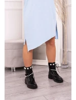 Modré šaty nadměrné velikosti