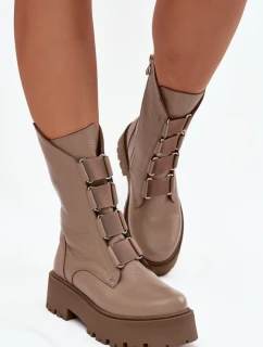 Boty na široké podrážce  model 222965 Step in style