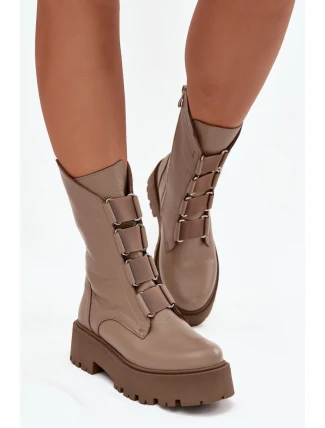 Boty na široké podrážce  model 222965 Step in style