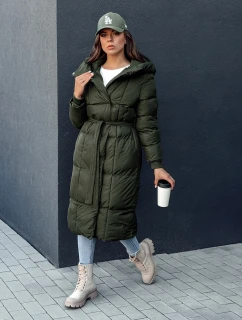 Dámský prošívaný kabát CLOUTIQUE zelený FashionStreet TY4370