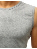 Pánské tílko bez potisku světle šedé FashionStreet RX3498