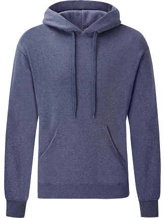 Fruit of the Loom Classic Hooded Sweat Mikina s kapucí 16.2208 heather navy