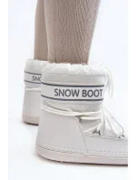 Dámské bílé boty do sněhu se zavazováním Soia