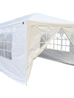 ZAHRADNÍ PAVILONOVÝ STAN 3X4X2,5 M BÍLÝ SASKA ZAHRADA