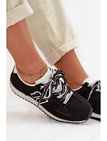 Dámské tenisky s ozdobným šněrováním Černé Henira