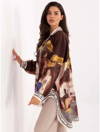 IT košile KS 18729.12 hnědá IT košile KS 18729.12 hnědá