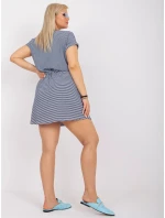 Šaty RV SK 6632.25 bílé a tmavě modré