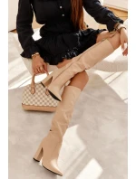Klasické Boty Na Sloupek Nude Mayra Klasické Boty Na Sloupek Nude Mayra