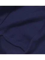 Tmavě modrá dámská tepláková mikina se stahovacími lemy (W01-66)