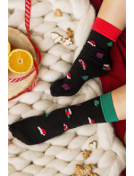 Hrubší vzorované ponožky CHRISTMAS