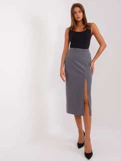 Sukně LK SD 509445.72P tmavě šedá