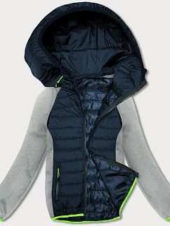 Dámská lehká sportovní bunda tmavě šedá (8M913-215)