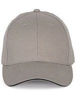 K-up KP 185 6 panelová sandwich kšiltovka 20.0185 light grey/dark grey K-up KP 185 6 panelová sandwich kšiltovka 20.0185 light grey/dark grey