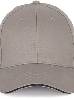 K-up KP 185 6 panelová sandwich kšiltovka 20.0185 light grey/dark grey