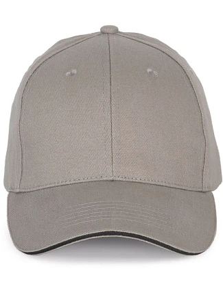 K-up KP 185 6 panelová sandwich kšiltovka 20.0185 light grey/dark grey K-up KP 185 6 panelová sandwich kšiltovka 20.0185 light grey/dark grey