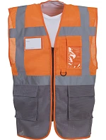 Yoko HVW 820 Hi-Vis síťovaná bezpečnostní vesta 79.W820 hi vis orange/grey Yoko HVW 820 Hi-Vis síťovaná bezpečnostní vesta 79.W820 hi vis orange/grey