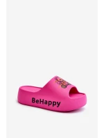 Lehké Dámské Žabky Na Hrubé Podrážce S Medvědem Pěnové Fuksie Serefina Lehké Dámské Žabky Na Hrubé Podrážce S Medvědem Pěnové Fuksie Serefina