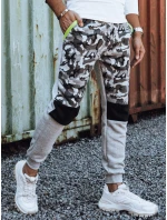 Pánské kamuflážní šedé tepláky FashionStreet UX4428