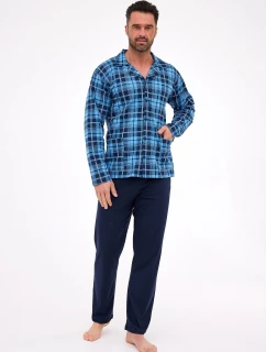 Cornette pyžamo 114/82 dlouhé/r M-2XL pánské pyžamo na zip