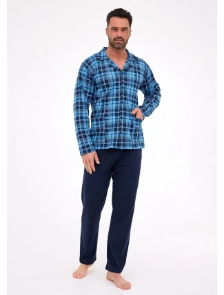 Cornette pyžamo 114/82 dlouhé/r M-2XL pánské pyžamo na zip