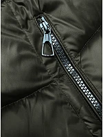 Dámská oboustranná zimní bunda s kapucí khaki-béžová (B8202-11046) Dámská oboustranná zimní bunda s kapucí khaki-béžová (B8202-11046)