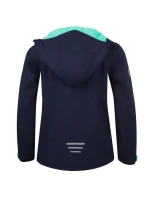 TrollKids Dívčí softshellová bunda Trollfjord Jacket navy/mint navy blue (175-132)