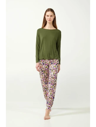 Vamp - Dámské pyžamo s květinami 21063 - Vamp Vamp - Dámské pyžamo s květinami 21063 - Vamp