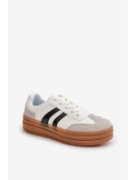 Dámské tenisky na platformě bílo-šedé Nesonice