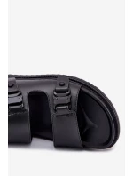 Pánské Kožené Sandály Big Star RR174086 Černé