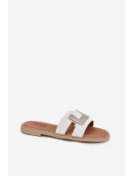 Dámské Plážové Sandály S Dekorativním Detalem Bílé Artiker 56C1334