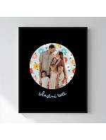 Personalizovaný magický fotoobraz v rámu - 40x50 - výřez fotky na podkladu