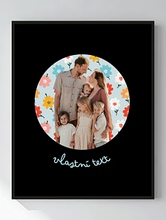 Personalizovaný magický fotoobraz v rámu - 40x50 - výřez fotky na podkladu