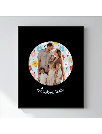 Personalizovaný magický fotoobraz v rámu - 40x50 - výřez fotky na podkladu