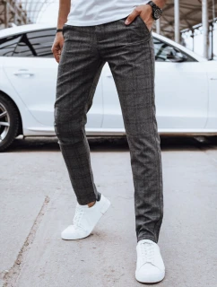 Pánské volnočasové kalhoty tmavě šedé FashionStreet UX4399