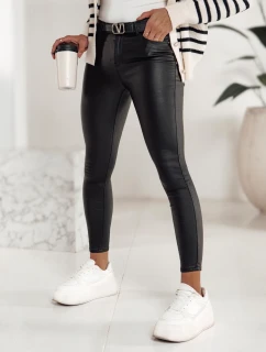 Dámské voskované kalhoty FEMINERO black FashionStreet UY2220