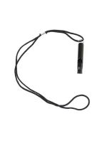 Píšťalka pro přežití - hliníková - černo-černá