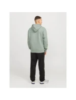 Jack&Jones pánská mikina JJESTAR BASIC SWEAT HOOD NOOS 12208157 ICEBERG GREEN