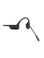 Shokz OpenComm2 USB-C bezdrátová sluchátka s kostmi + adaptér USB-A černá