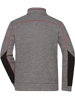 Daiber JN 1818 Pánská pletená fleecová bunda 02.1818 carbon melange/black/red Daiber JN 1818 Pánská pletená fleecová bunda 02.1818 carbon melange/black/red