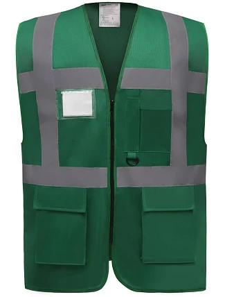 Yoko HVW 801 Hi-Vis multifunkční vesta 79.W801 paramedic green