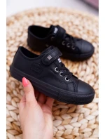 Dětské Kožené Tenisky BIG STAR EE374034 Černé